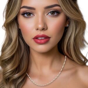 Elegant Silver 2 mm Rope Chain Necklace